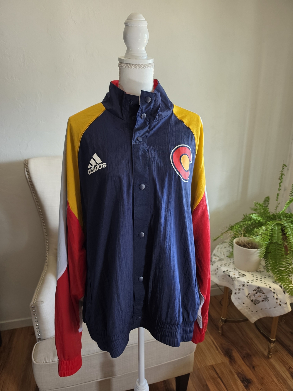 Adidas Colorado Avalanche Reverse Retro 2.0 Windbreaker Jacket 2XL